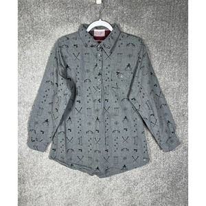 Legendary Whitetails 1/2 Button Shirt‎ Mens Size XL Gray Deer Hunter Hunting